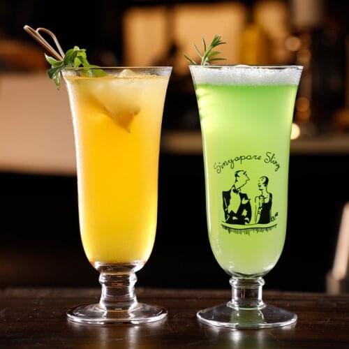 Free Shipping 4PCS Singapore Sling Glasses, Cocktail Glasses, Long Drink Glases, Juice Glass Set of 4