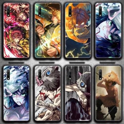 Demon Slayer Zenitsu Inosuke phone case for Huawei Honor 30 20 10 9 8 8x 8c v30 Lite view 7A pro