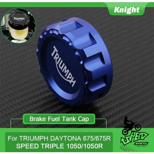 For TRIUMPH daymf 675/675 R SPEED TRIPLE 1050/1050 R STREET TRIPLE R TIGER 800 motorcycle CNC rear brake reservoir cover cap