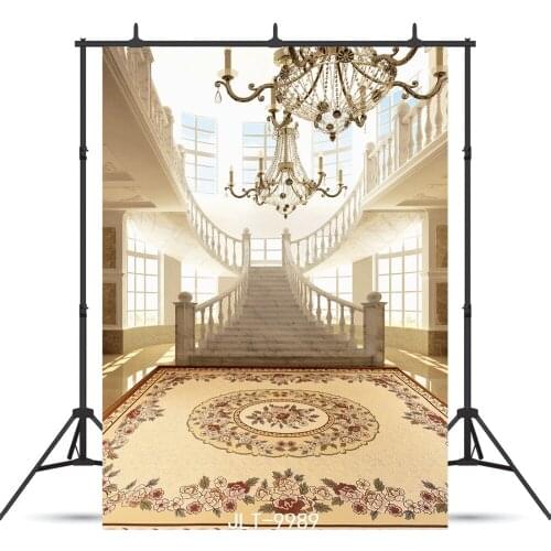 Palace Staircase Vinyl Photographic Background for Wedding Party Portrait Children Baby Backdrop Photocall Photo Booth Studio