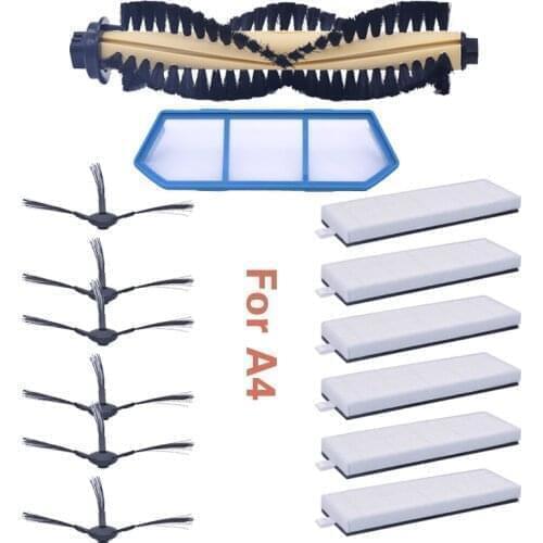 Main brush filter for side brush HEPA kit for replacement of spare parts for ILIFE A4 A4s A40 robotic vacuum cleaner