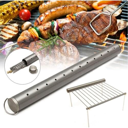JX-LCLYL Stainless Steel Portable Outdoor Camping Beach Folding BBQ Grill Stove New