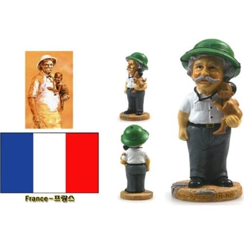 France Albert Schweitzer Creative Resin Crafts World Celebrity Statue Tourism Souvenir Gifts Collection Home Decortion