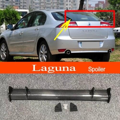 Laguna Real Carbon Fiber GT-style Car-styling Sporty Rear Trunk Wing Spoiler for Renault Laguna Sedan