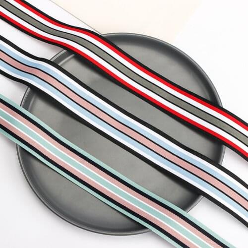 18Meters 40mm Double Sided Stripe Ribbons DIY Sewing Accessory Gift Wrap Ribbon for Christmas Wedding Decor Garment Accessory