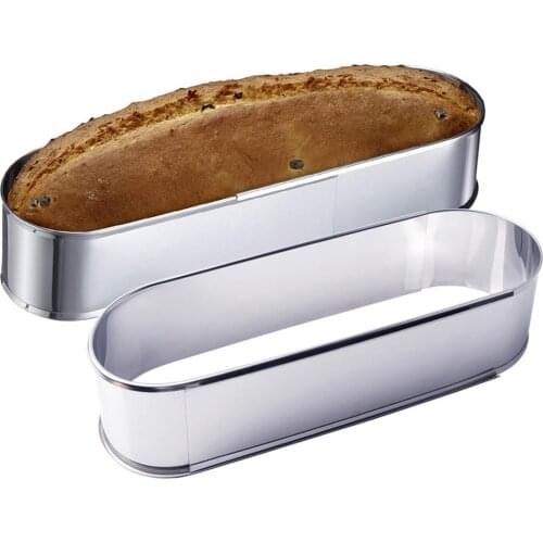 Metal Non-stick Oval Mousse Tarts Ring Dessert DIY Extendable Cake Mold Bakeware