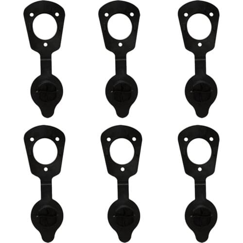 NEW-6 Pieces Soft PVC Cap Gasket Cover for Flush Mount Fishing Rod Holder Kayak Boat -Kayak Fishing Tackle Equipment
