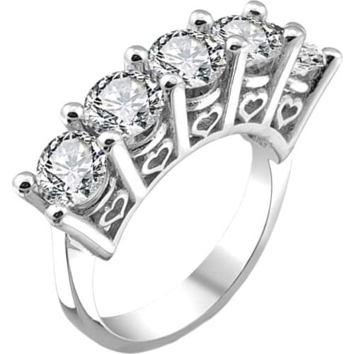 Original Swarovski Diamond Model Dibs 925 Silver Ring