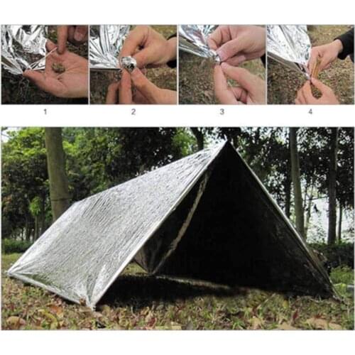 Portable Emergency Blanket Camping Mat OutdoorBeach Mat Exploration Survival First Aid Blanket Camp Mattress Sleeping Pad Bed