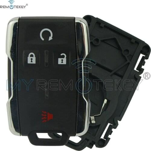 Remtekey M3N-32337100 4 button smart key shell case 13577770 for Chevrolet Colorado Silverado GMC Canyon Sierra 2014-2017