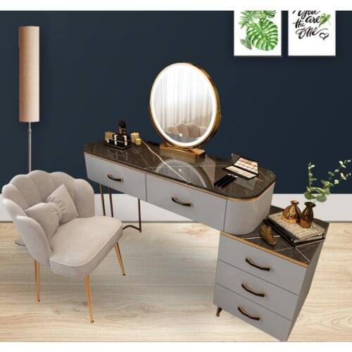 Luxury Nordic dressing table Modern minimalist online celebrity ins bedroom dressing table multifunctional storage cabinet