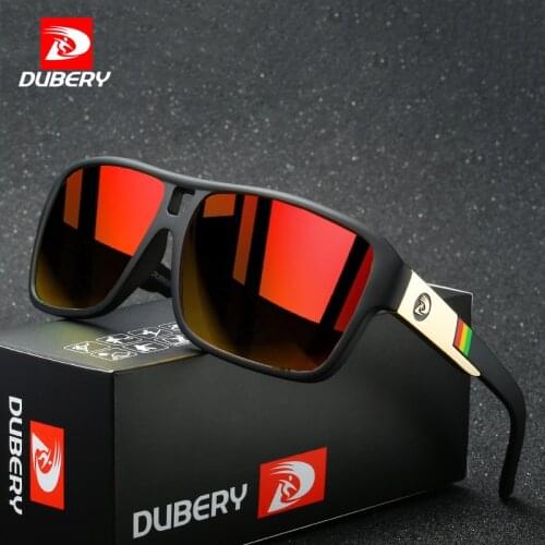 DUBERY Polarized Sunglasses Men Women Brand Design Classic Square Sun Glasses Driver Shades Male Vintage Mirror Glasses UV400