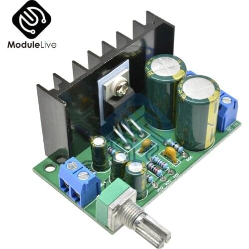 TDA2050 DC 12-24V 10-30W Amp Mono Audio Amplifier Board Module Single Power Supply Volume Adjustable 60*35*40mm