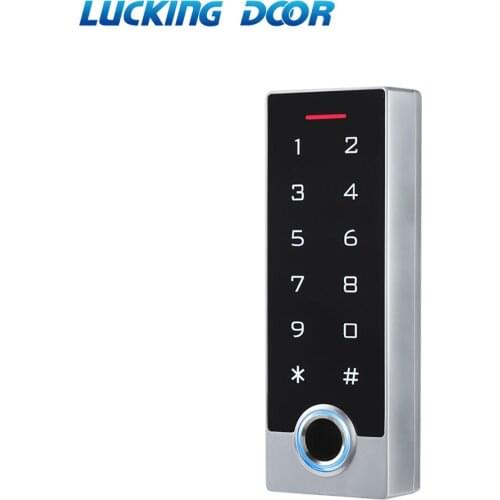 Waterproof Touch Metal 125khz RFID Fingerprint Access Control Electronic Door Lock Electric Gate Opener W/ Backlight 10000 user