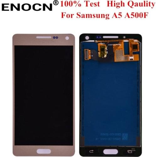 ENOCN TFT LCD For Samsung Galaxy A5 2015 A500 A500F A500M Display Touch Screen Digitizer Assembly with Can Adjust brightness