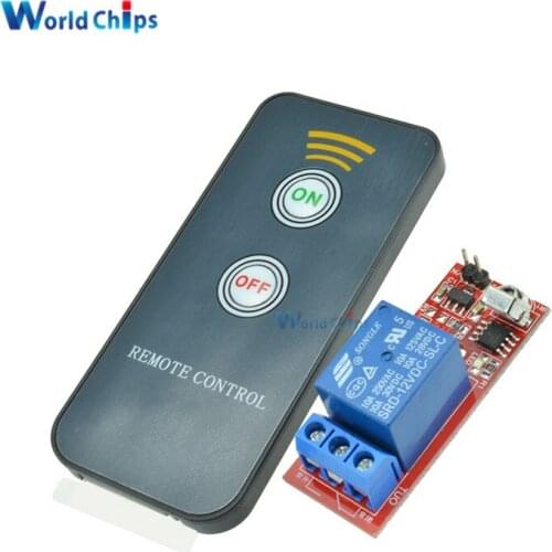 12V 1 Channel Infrared Switch Relay Driving Module Board Remote Controller UPD6122 NED Coding Module