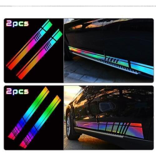 2PC Car Body Reflective Sticker For AUDI A4L A6L A5 A3 A2 A1 A7 A8 Q2 Q3 Q5 Q7 R8 S1 S3 S4 S5 S6 S7 SQ5 RS3 RS4 RS5 RS6 TT TTS
