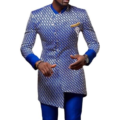 2021 Summer Fashion Style African Men Polyester Long Sleeve Plus Size Shirts M-3XL African Clothes