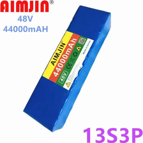 New T-type interface 13S3P 48V 44Ah 1000watt 18650 Battery Pack MH1 54.6v E-bike Electric Bicycle Battery Scooter BMS