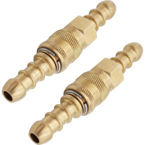 2X Inline Quick Release Fitting Coupling/Nozzle/Coupler for Propane/Butane gas Hose 8Mm X 8Mm