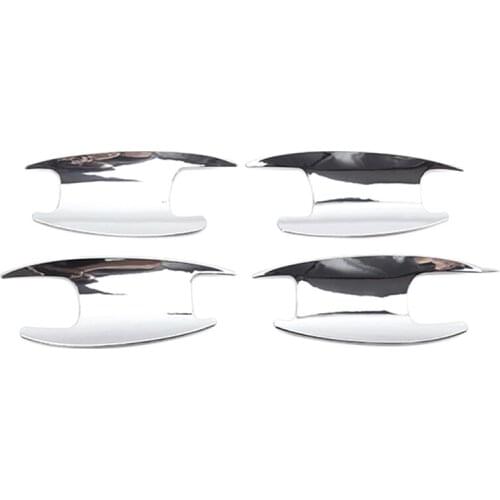 4PCS ABS Door Bowl Cover Car Accessories for Mercedes Benz W213 E Class W205 C Class GLC X253 2016-2019