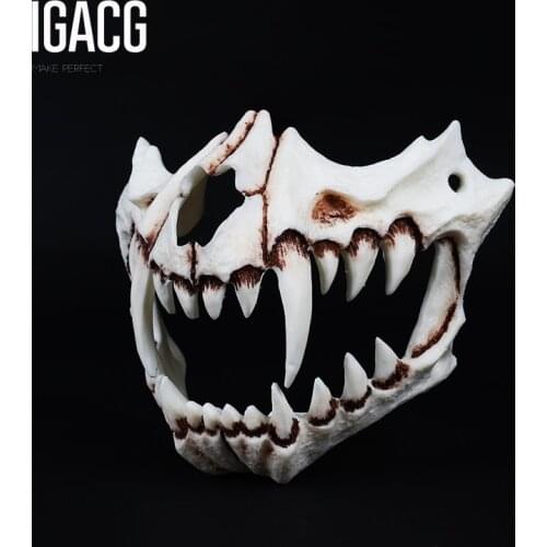5 Styles!!!Hand Painted Kurato Mito Tiger Yasha Tengu Dragon Skull Mask Japanese Style Mask Cosplay Props Japan Monster Bogy
