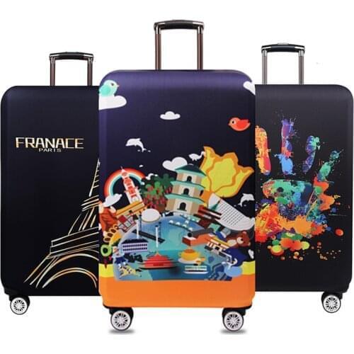 Thicker Travel Luggage Protective Cover Suitcase Case Travel Accessorie Baggag Elastic Luggage Cover Apply to 18-32inch Suitcase