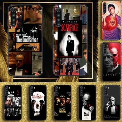 Moive Godfather Phone case For Xiaomi Redmi Note 7 7A 8 8T 9 9A 9S 10 K30 Pro Ultra black painting cell cover soft Etui luxury