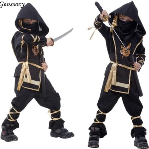 Kids Ninja Costumes Halloween Party Boys Girls Warrior Stealth Children Cosplay Assassin Teenage Mutant Ninja Turtles Costume