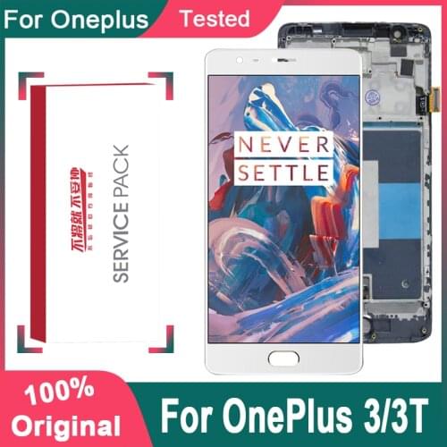 New OLED / Original AMOLED 5.5'' Display Replacement For Oneplus 3 LCD Display Touch Screen For OnePlus 3T A3000 LCD Panel