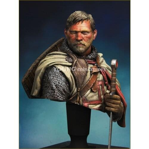 DIY 1/10 BUST Resin Figure Model Kit Characters Ancient War Movie Templar X05