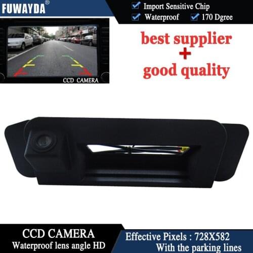 FUWAYDA for C Class W205 C180 C200 C280 C300 C350 C63 2014 trunk handle night vision Car Auto Reverse CCD HD RearView Camera