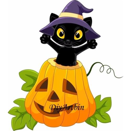 Halloween Cat Stencil Cutting Dies For Handmade Greeting Cards Photo Album Pumpkin Embossing Die Paper Cards Making