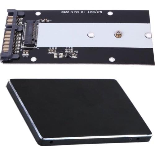 B Key M.2 NGFF SSD to 2.5" SATA 3.0 Converter Adapter Card for Windows2000/XP/7/8/10 Vista Linux Mac SSD 2230/2242/2260/2280