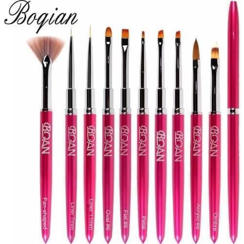 BQAN 1pcs Nail Art Brush Gel Brush Draw Tips Drawing Liner Painting Acrylic Brush For Manicure Nail Art Brush Decoration