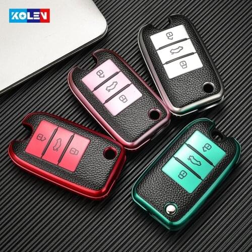 Leather + TPU Car Remote Key Full Cover Case Fob Shell For MG ZS MG6 EV EZS HS EHS For Roewe RX5 i6 i5 RX3 RX8 Auto Accessories