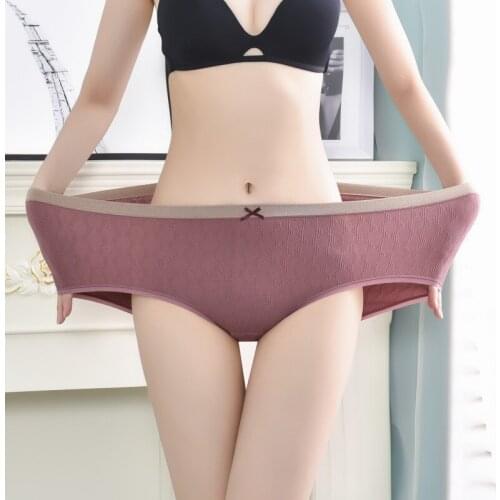 New Fashion Female Underpants Sexy Panties for Women Briefs Underwear XXL Plus Size Pantys Lingerie Solid Color Crotch Cotton