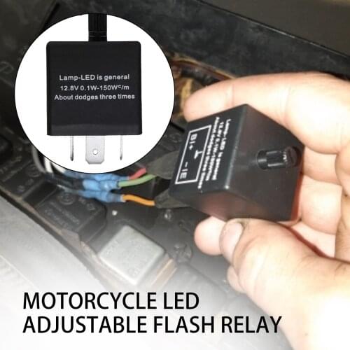12V 24V Motorcycle LED Flasher Relay 3-PIN Turn Signal Light Blinker For Automotive Motorcycle Universal Accessories Interruptor