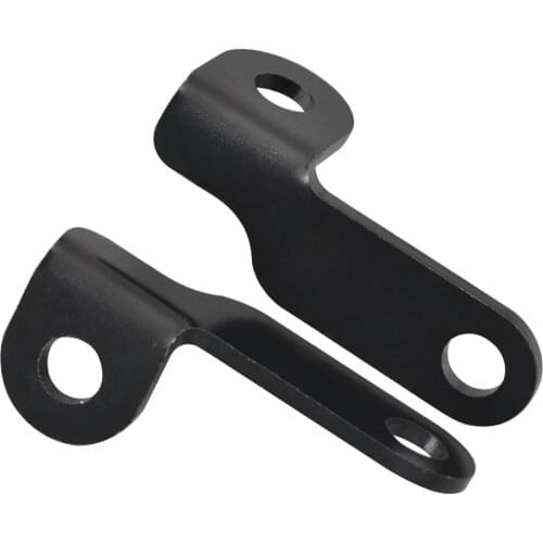 Motorcycle Black Metal Front Turn Signal Light Holder Relocation Bracket Rear Fork Clamp For Harley Sportster XL 1200 883