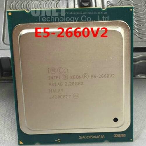 Intel Xeon Processor E5-2660V2 E5-2660V2 LGA2011 CPU Ten Cores Xeon Processor E5 2660V2 SR1AB