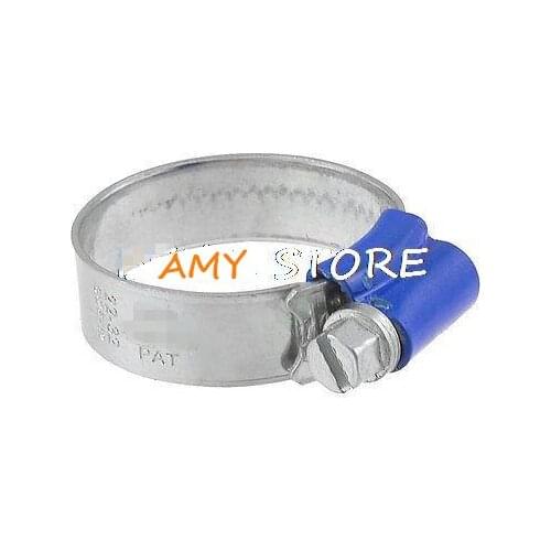 22-32mm 22mm to 32mm Adjustable Stainless Steel Worm Drive Blue Band Hose Clamp