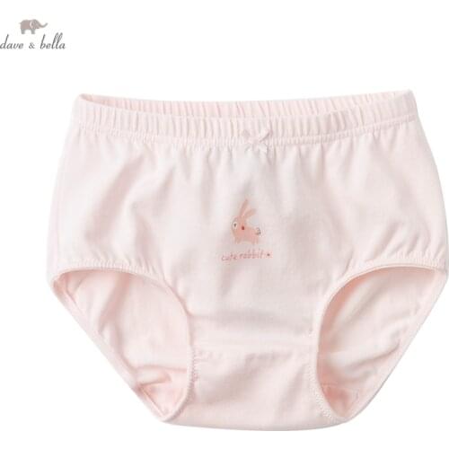 DBM16367 dave bella baby girls fashion 2 pieces one set cotton cute cartoon print girl panties