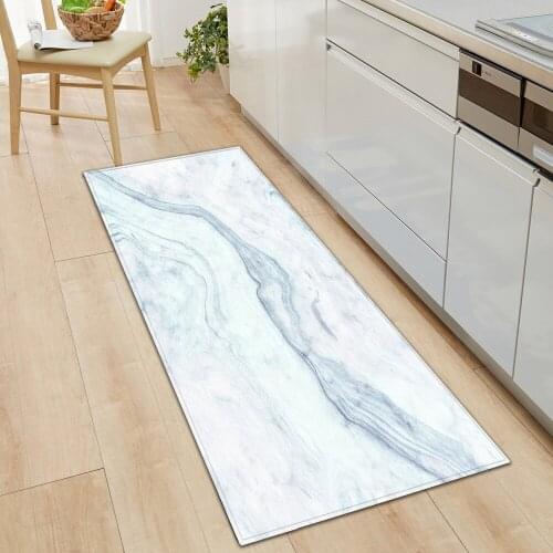 Marble Pattern Entrance Doormat Kitchen Mat Bedroom Living Room Carpet Home Non-slip Mat Absorption Water Hallway Rug Bath Floor