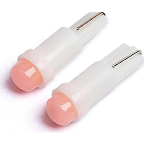 YSY 500pcs T5 1 led smd Ceramic Dashboard Gauge Instrument Ceramic Car 73 74 79 85 86 COB LED Bulb DC12V