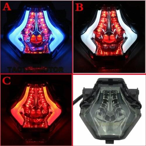 For Yamaha R3 R25 MT07 MT-07 MT 07 25 03 Rear Tail LED Running Flashing Light Stop Brake Blinker Taillight Turn Signals Flasher