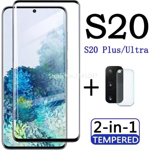 2in1 Protective Glass on For Samsung Galaxy S20 Fe S20 Fun Edition Screen Protector Camera Lens Film