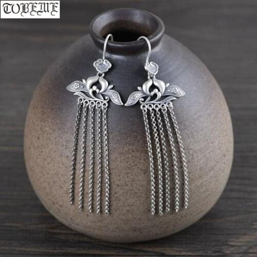 100% 925 Silver Bohemia Earrings 925 Sterling Good Luck Symbol Women Earrings Ladys Earrings