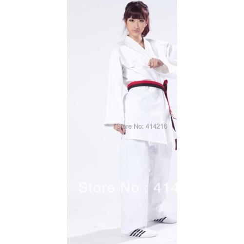 100% pure cotton thickening kids&Adult white bamboo grain training uniform Fighting kung fu martial arts clothes unisex judogi