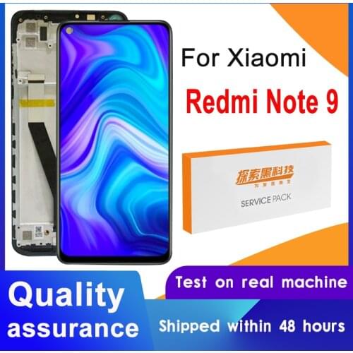 100% Tested 6.53'' Display Replacement For Xiaomi Redmi Note 9 LCD Display Touch Screen Digitizer Assembly For Redmi Note9 LCD