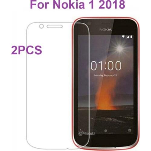 2PCS Tempered Glass For Nokia 1 2018 Screen Protector Toughened Glass Film Guard Case for Nokia 1 TA-1047 TA-1056 TA-1079 Glass